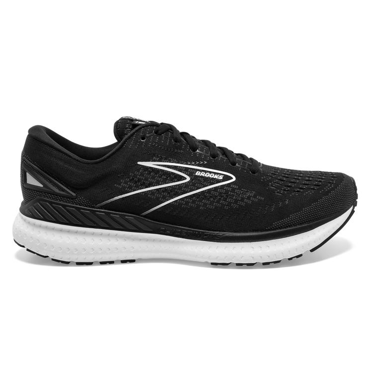 Brooks Men's Glycerin GTS 19 Max-Cushion Road Running Shoes - Black/White (SQEA93876)